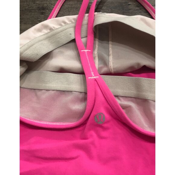 Lululemon Flow Y Size 8 Athletic Tank Top Work Out Running Yoga - Picture 3 of 6